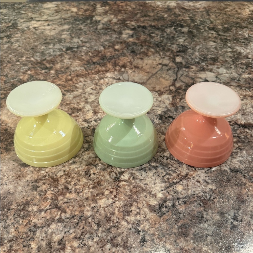 Hazel Atlas Moderntone Platonite sherbet dishes - Picture 4 of 4